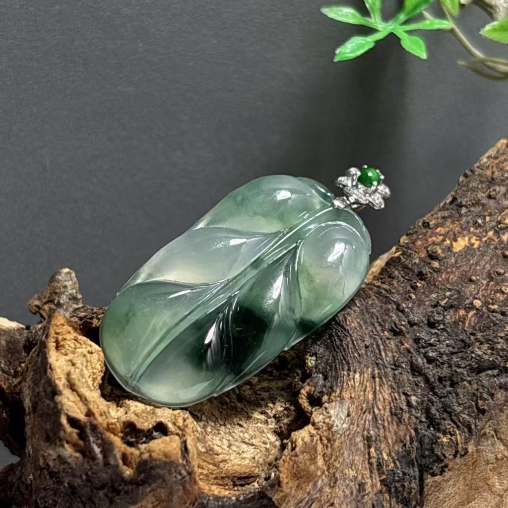 冰种飘花叶子