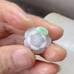 飘绿翡翠小玫瑰花毛货