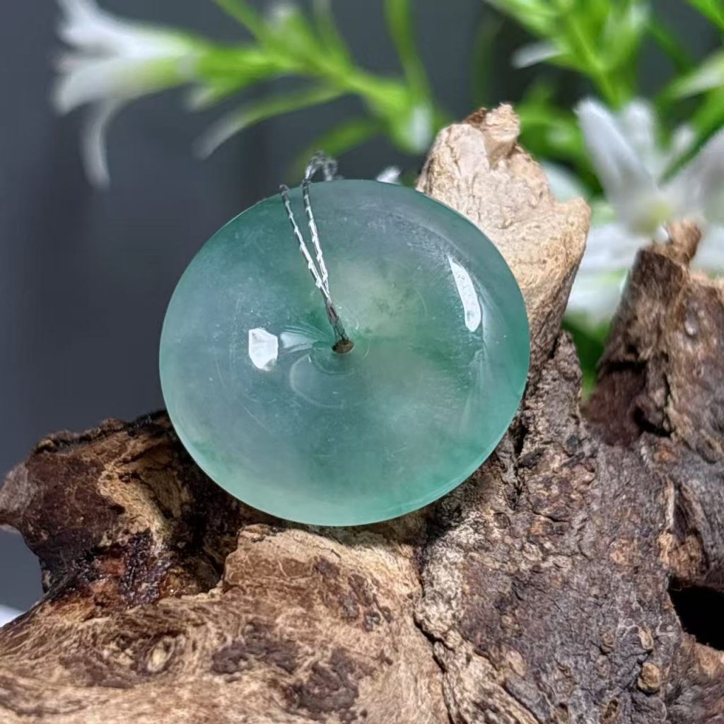 好种水翡翠平安扣